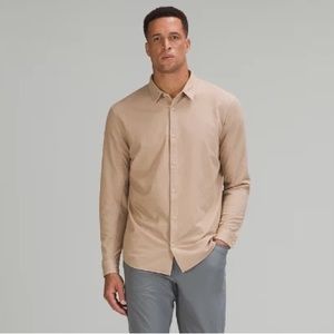 Lululemon Commission Long Sleeve Shirt Tan Size Large
